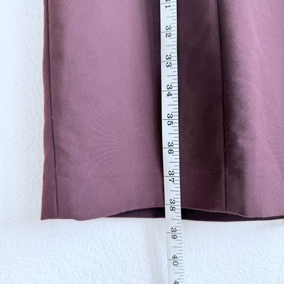 Antonio Melani Sleeveless Split Neck Knee Length Pencil Dress in Burgundy Sz 14 - Picture 8 of 11